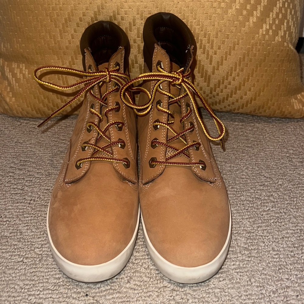 Beige Timberland Boots